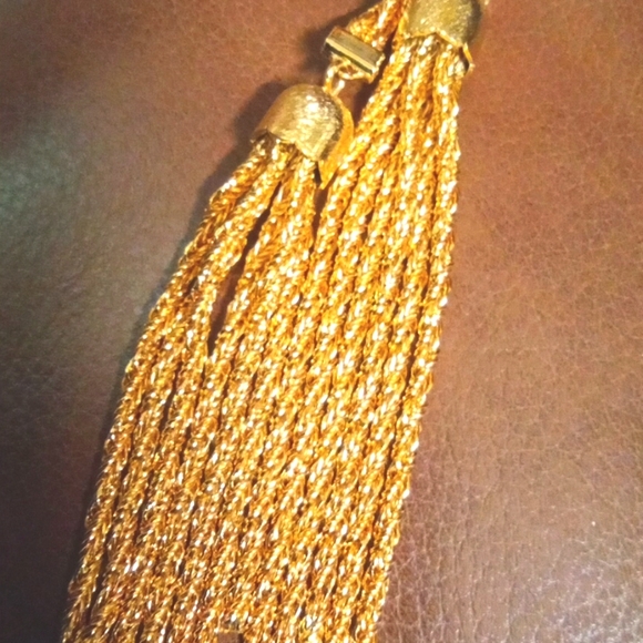 🌹Long adjustable vintage rope chain necklace with tassels - Picture 4 of 4